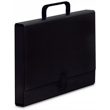 Teczka z rączką VauPe A4/4cm Classic, Czarna